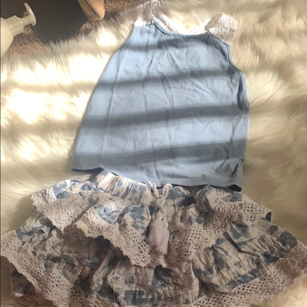 Blue & white outfit